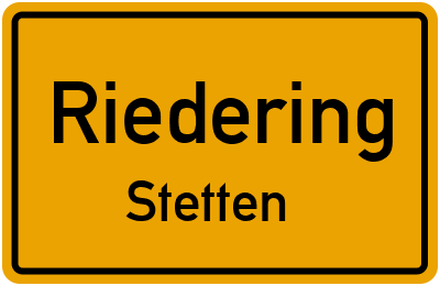 Straßenverzeichnis Riedering Stetten