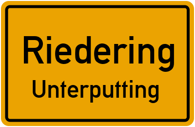 Straßenverzeichnis Riedering Unterputting