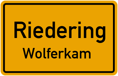 Straßenverzeichnis Riedering Wolferkam
