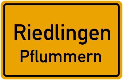 Straßenverzeichnis Riedlingen Pflummern