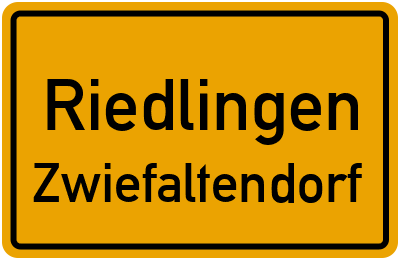 Straßenverzeichnis Riedlingen Zwiefaltendorf
