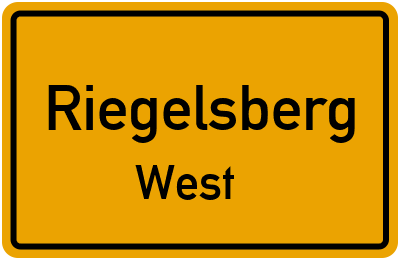 Straßenverzeichnis Riegelsberg West
