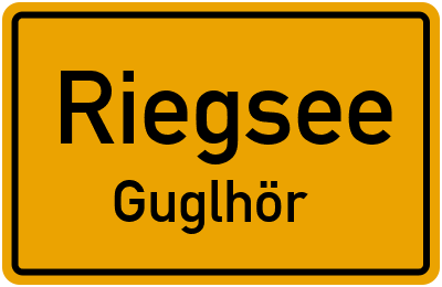 Straßenverzeichnis Riegsee Guglhör