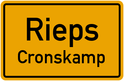 Straßenverzeichnis Rieps Cronskamp