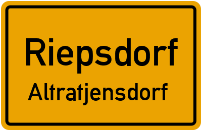 Straßenverzeichnis Riepsdorf Altratjensdorf