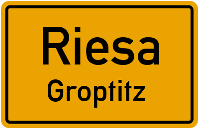 Straßenverzeichnis Riesa Groptitz