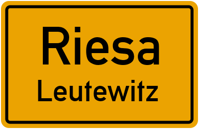 Straßenverzeichnis Riesa Leutewitz