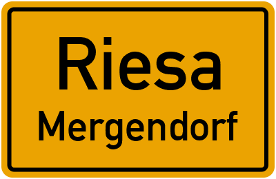 Straßenverzeichnis Riesa Mergendorf