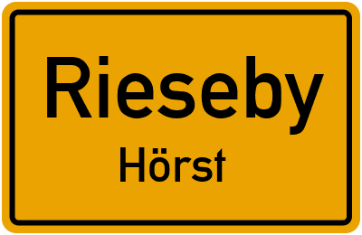 Straßenverzeichnis Rieseby Hörst