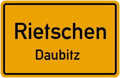 Straßenverzeichnis Rietschen Daubitz