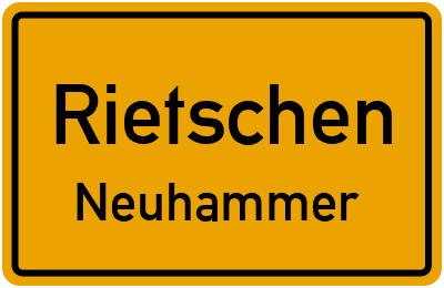 Straßenverzeichnis Rietschen Neuhammer