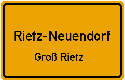Straßenverzeichnis Rietz-Neuendorf Groß Rietz
