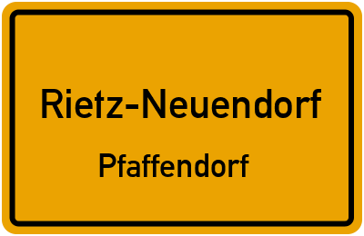 Straßenverzeichnis Rietz-Neuendorf Pfaffendorf