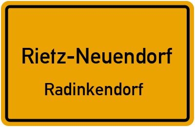 Straßenverzeichnis Rietz-Neuendorf Radinkendorf