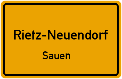 Straßenverzeichnis Rietz-Neuendorf Sauen