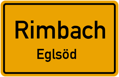 Straßenverzeichnis Rimbach Eglsöd