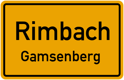 Straßenverzeichnis Rimbach Gamsenberg