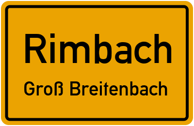 Straßenverzeichnis Rimbach Groß Breitenbach