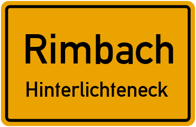 Straßenverzeichnis Rimbach Hinterlichteneck