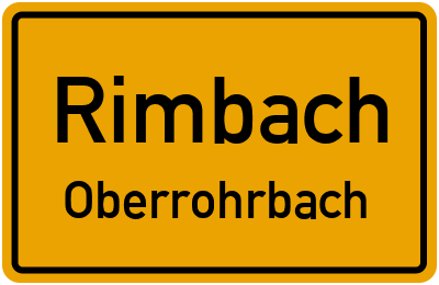 Straßenverzeichnis Rimbach Oberrohrbach