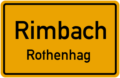 Straßenverzeichnis Rimbach Rothenhag