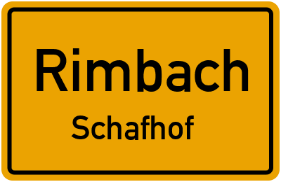 Straßenverzeichnis Rimbach Schafhof
