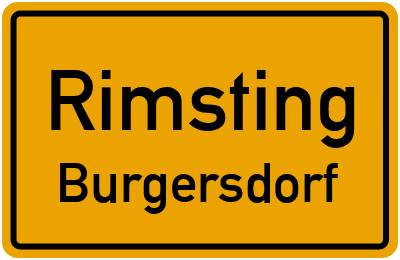 Straßenverzeichnis Rimsting Burgersdorf