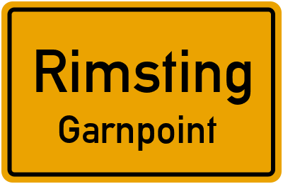 Ortsschild Rimsting Garnpoint