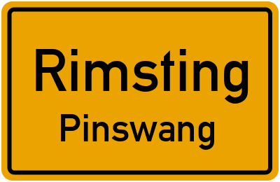 Ortsschild Rimsting Pinswang