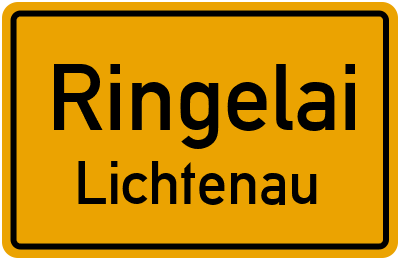 Ortsschild Ringelai Lichtenau