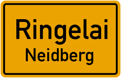 Ortsschild Ringelai Neidberg