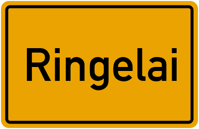 Ortsschild von Gemeinde Ringelai in Bayern