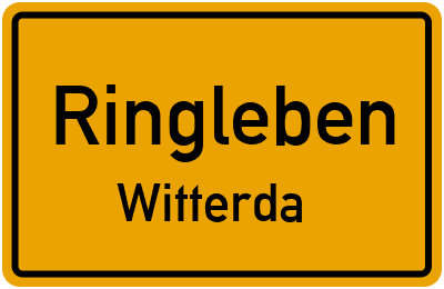 Straßenverzeichnis Ringleben Witterda