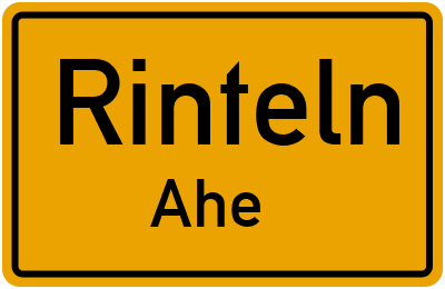 Straßenverzeichnis Rinteln Ahe