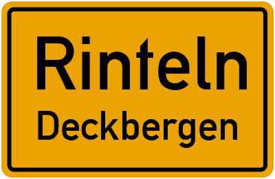 Straßenverzeichnis Rinteln Deckbergen