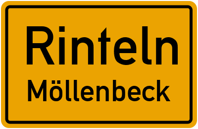 Ortsschild Rinteln Möllenbeck