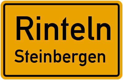 Ortsschild Rinteln Steinbergen