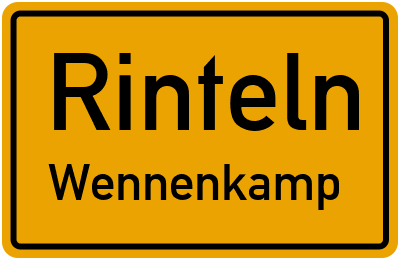 Straßenverzeichnis Rinteln Wennenkamp