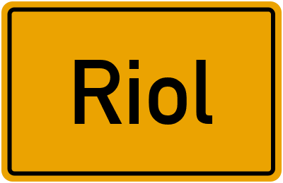 Ortsschild von Gemeinde Riol in Rheinland-Pfalz