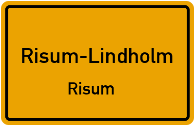 Straßenverzeichnis Risum-Lindholm Risum