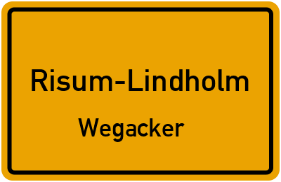 Straßenverzeichnis Risum-Lindholm Wegacker