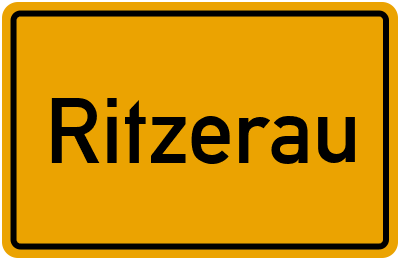 Ortsschild von Gemeinde Ritzerau in Schleswig-Holstein