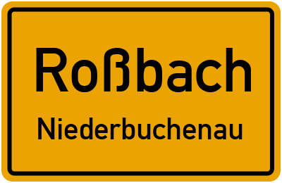 Straßenverzeichnis Roßbach Niederbuchenau