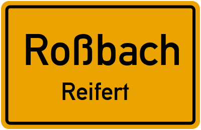 Straßenverzeichnis Roßbach Reifert