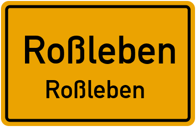 Straßenverzeichnis Roßleben Roßleben