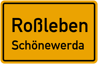 Straßenverzeichnis Roßleben Schönewerda
