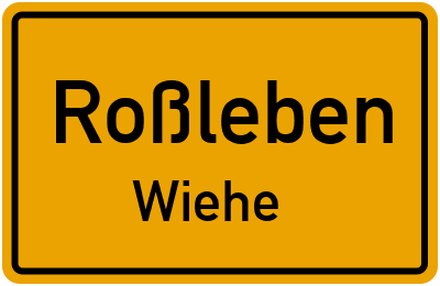 Straßenverzeichnis Roßleben Wiehe