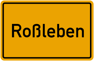 Roßleben in Thüringen