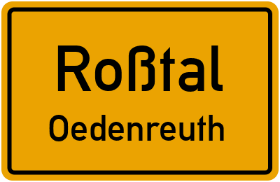 Straßenverzeichnis Roßtal Oedenreuth