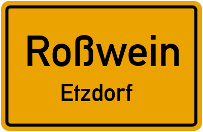 Straßenverzeichnis Roßwein Etzdorf